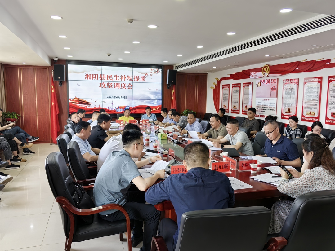 一季度民生实事项目实现“开门红”！湘阴县召开民生补短提质攻坚调度会
