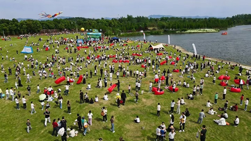 湘阴“五一”旅游市场火爆 洋沙湖柳庄双擎驱动创历史新高
