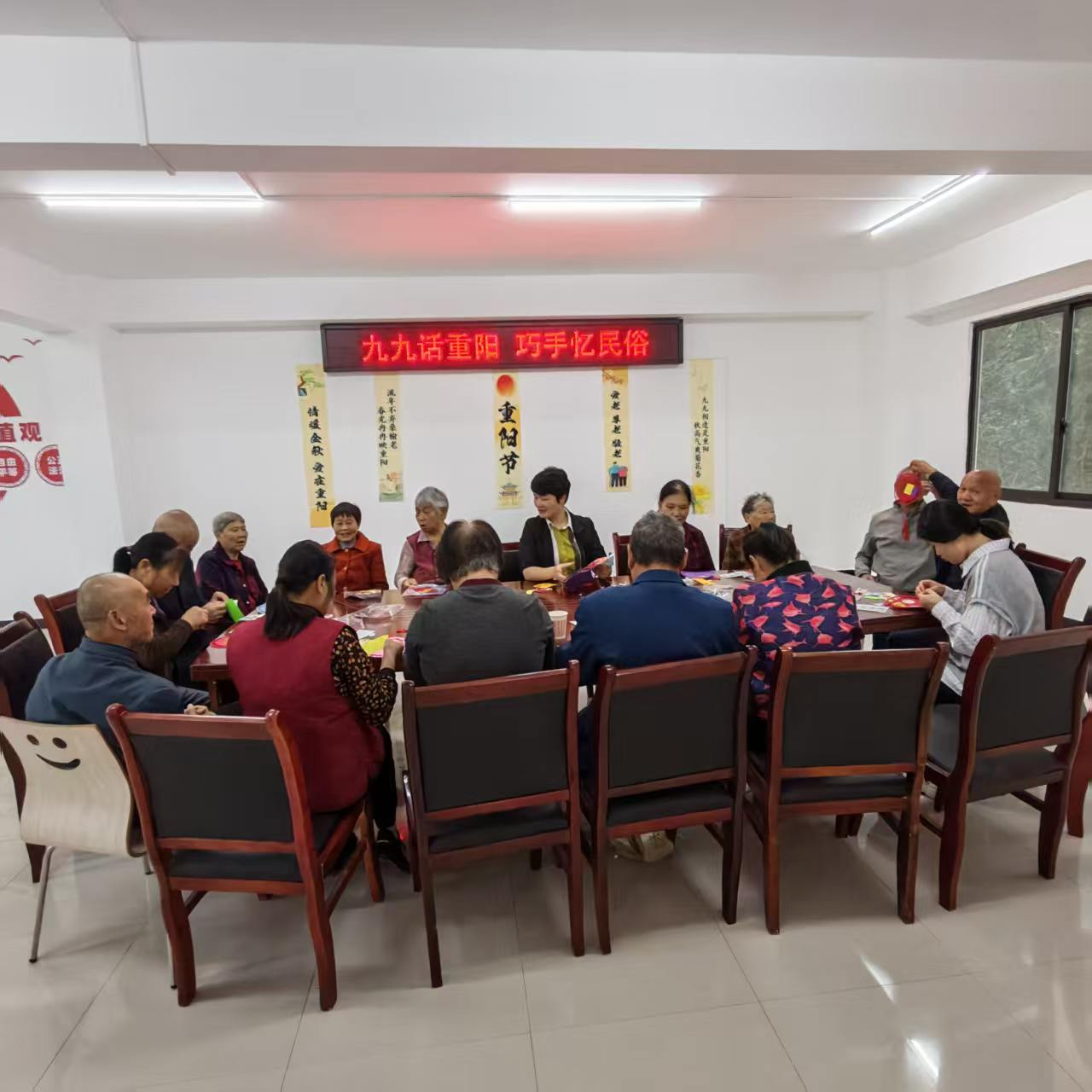 樟树镇柏金港村：九九重阳话民俗 党群阵地暖人心